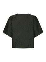 Aisa Brocade Blouse - Dark Green - Afbeelding 3