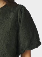 Aisa Brocade Blouse - Dark Green - Afbeelding 2