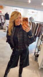 Blake Check Bomber - Black