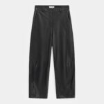Alba Faux Leather Pants - Black