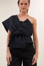 Jula Jacquard Top - Midnight - Afbeelding 2