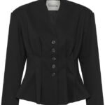 Evelina Shaped Blazer - Black