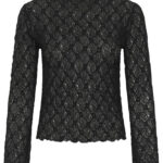 Etta Turtleneck Blouse - Black