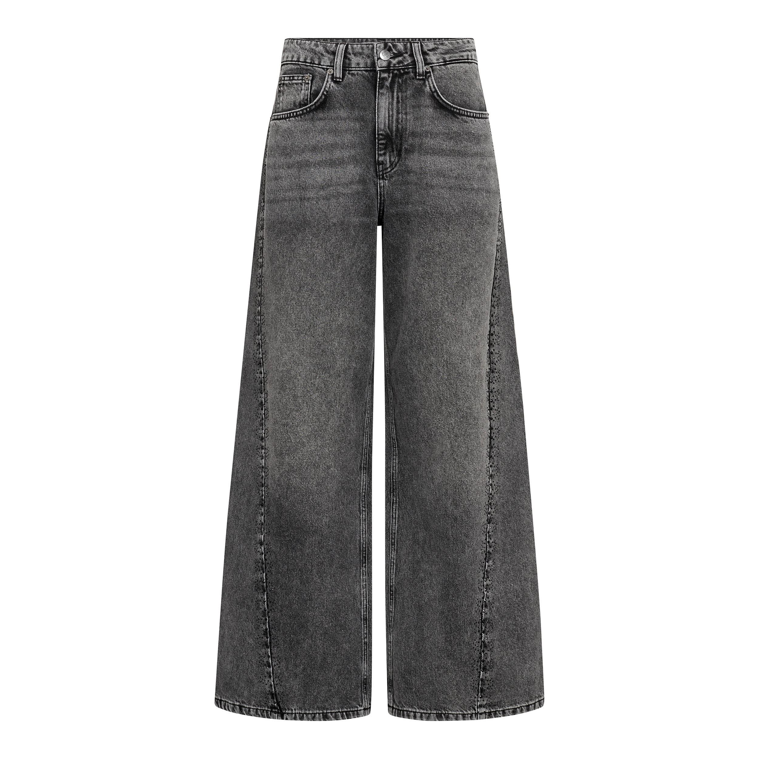 500469-VickyCC-Stone-Wide-Jeans-65001-11 VickyCC Stone Wide Jeans - Black - Afbeelding 1