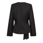 LunaCC Tie Blouse - Black - Afbeelding 2