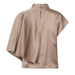 IdunCC Cape SS Blouse - Walnut - Afbeelding 2