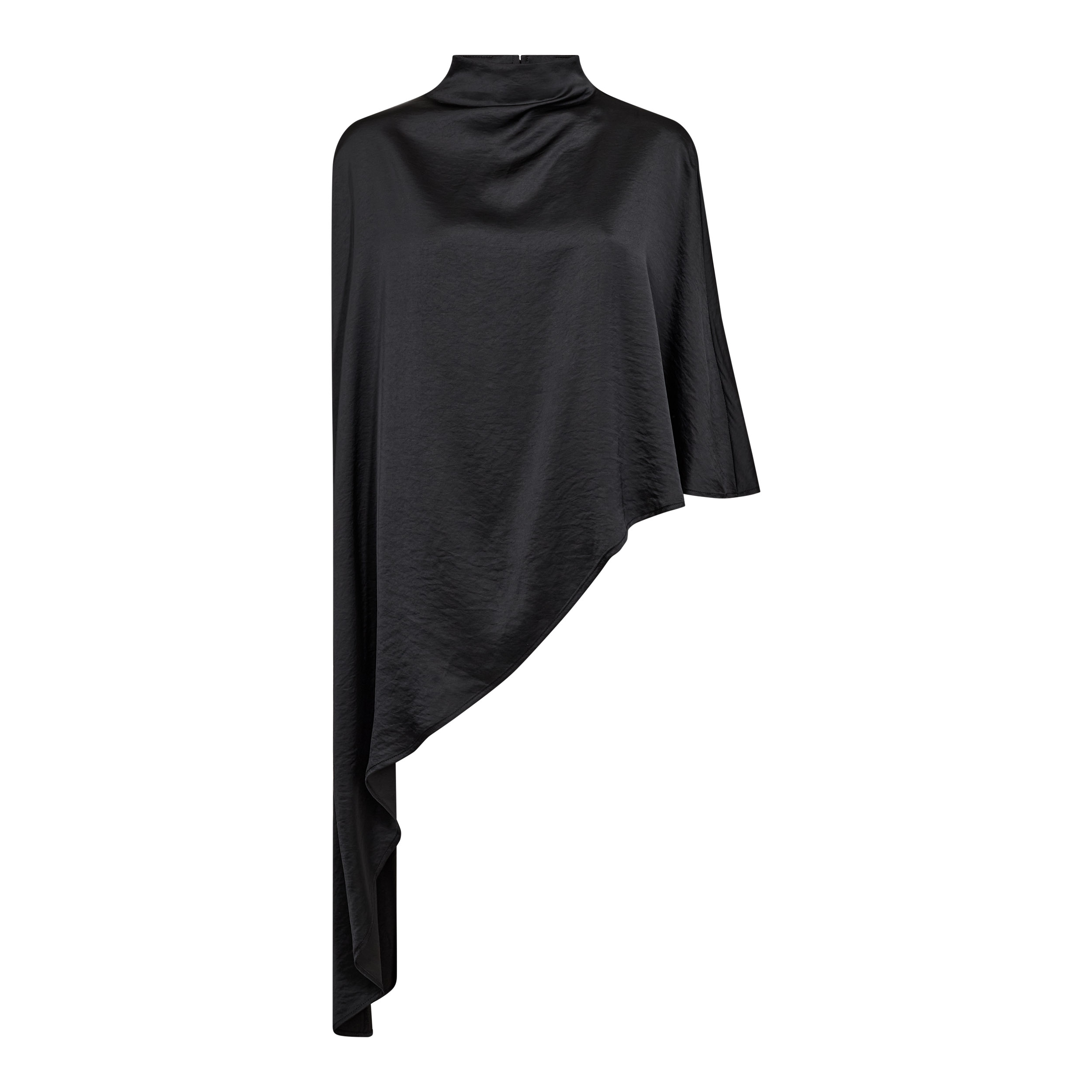 500655-IdunCC-Turtle-Cape-Blouse-65001-11 IdunCC Turtle Cape Blouse - Black - Afbeelding 1
