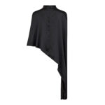 IdunCC Turtle Cape Blouse - Black - Afbeelding 2
