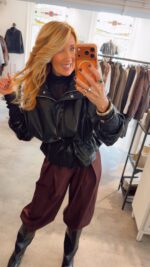 Ryder Faux Leather jacket - Black - Afbeelding 2