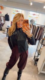 Gilet Faux Leather Jagger - Black - Afbeelding 2