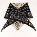 Hollis Paisley Scarf - Black