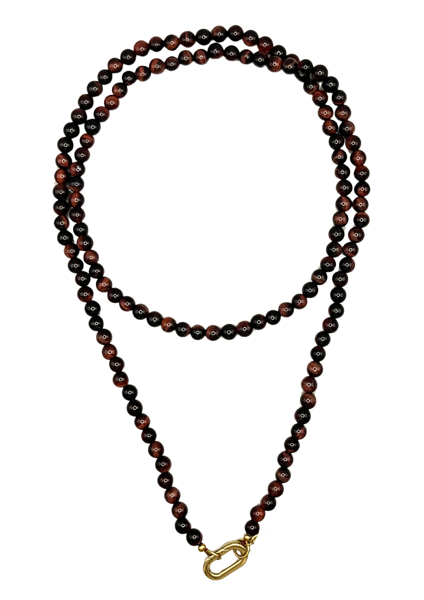 AW25-Packshots-6 Bonnie Studio's - Tiger Necklace - Brown Melange - Afbeelding 1