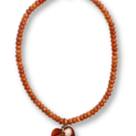Bonnie Studio's - Camel Heart Necklace - Orange