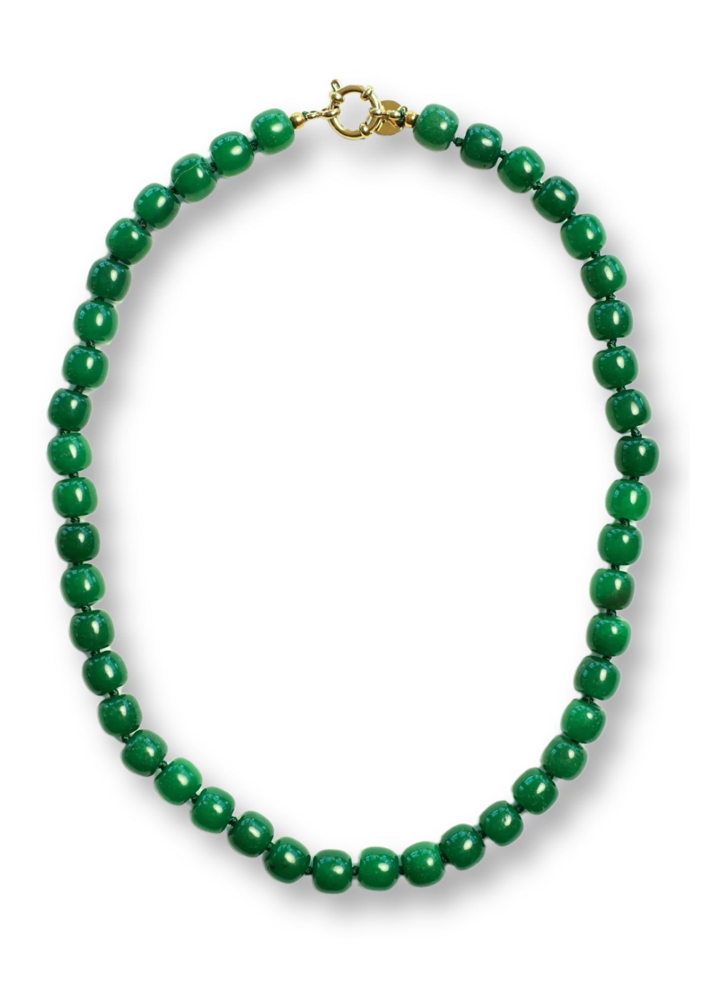 AW26-Packshots_94 Bonnie Studio's - William Necklace - Green - Afbeelding 1