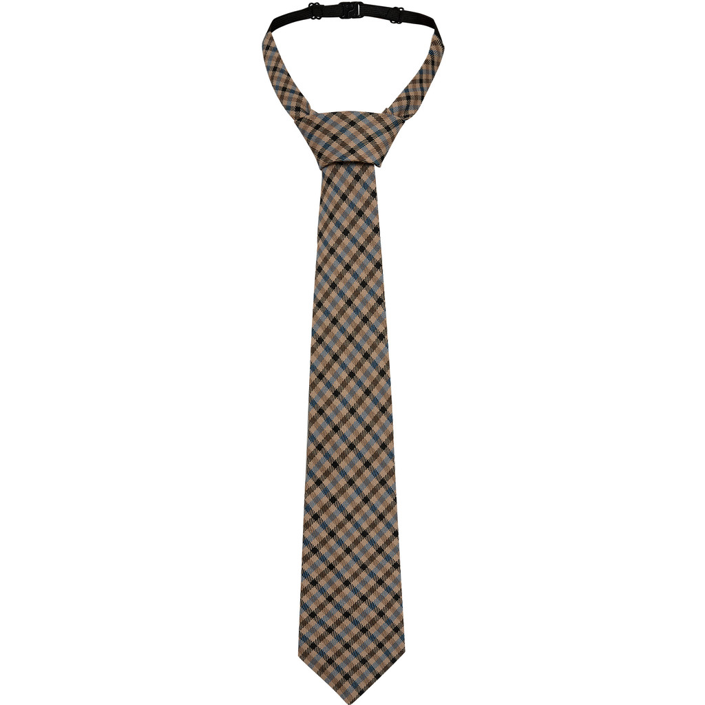 HL10808_Blue (1) Check Tie - Blue Check - Afbeelding 1