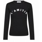 Clean LS Logo Tee - Black