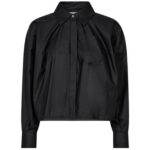 Sophie Din Coated Shirt - Black