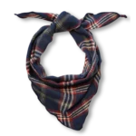 Bonnie Studio's - Plaid Scarf - Blue