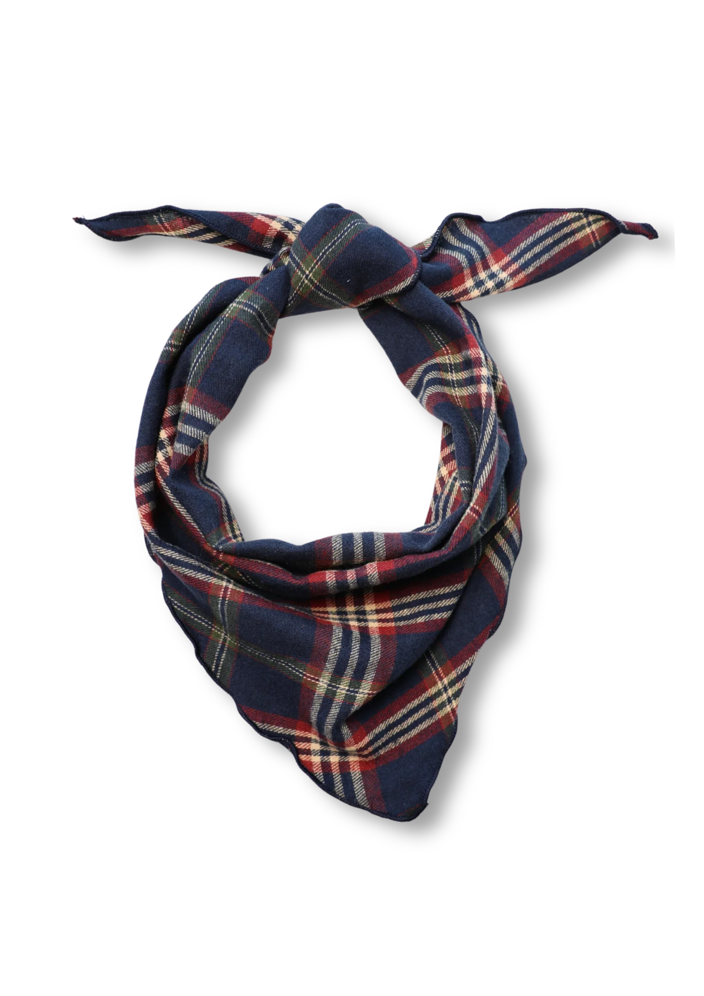 PlaidScarfNavy Bonnie Studio's - Plaid Scarf - Blue - Afbeelding 1
