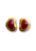 Bonnie Studio's - Royal Earrings - Gold/Red