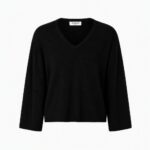 Cenna 7/8 V-Neck - Black