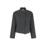 Devin Short Blazer - Dark Grey Melange