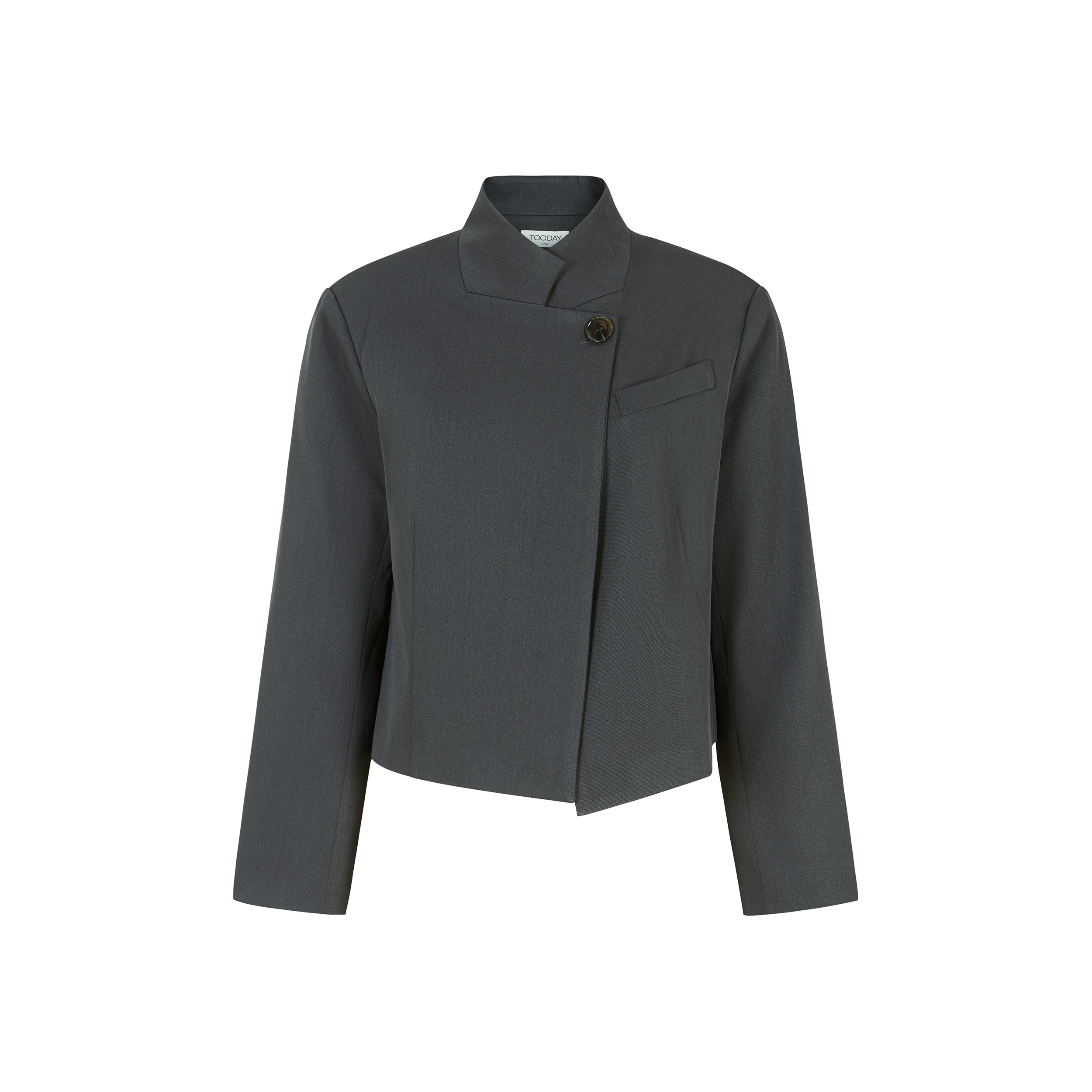 TD426-107 - 450 Dark Grey melange - Extra 1 Devin Short Blazer - Dark Grey Melange - Afbeelding 1