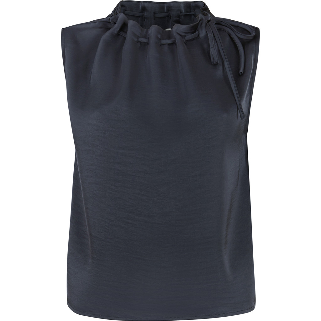 TD426-147_400_4 Aya Sleeveless Top - Dark Grey - Afbeelding 1