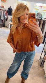 Alijah Bamber Blouse - Cognac - Afbeelding 3