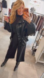 Ryder Faux Leather jacket - Black - Afbeelding 5