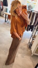 Alijah Bamber Blouse - Cognac - Afbeelding 2