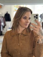 Jacky Suede Leather Jacket - Cognac - Afbeelding 2