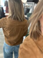 Jacky Suede Leather Jacket - Cognac - Afbeelding 3