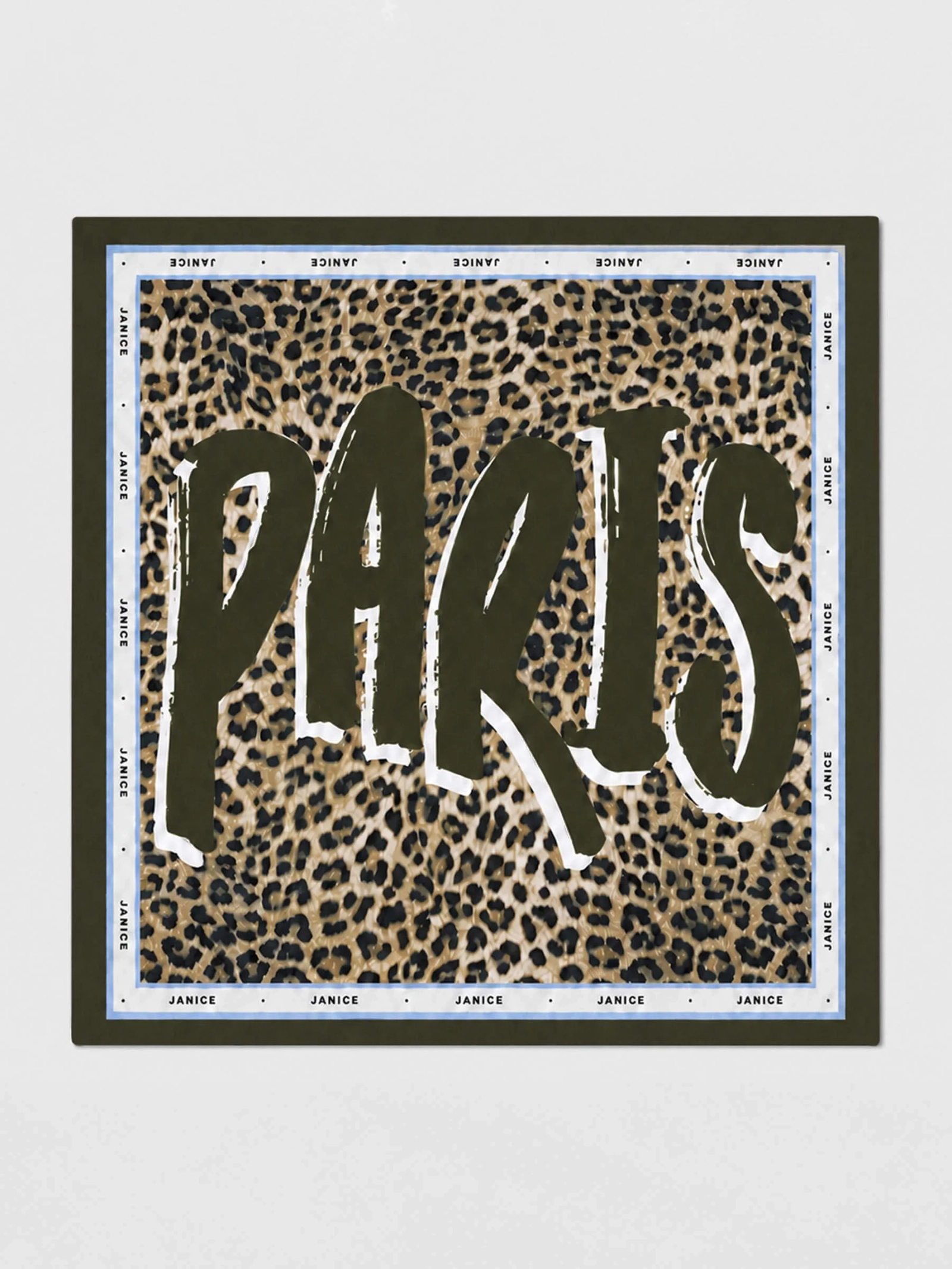 panterprint-zijden-sjaal-dames-effron-groen-06 kopie 2 Effron Silk Scarf #2 - Afbeelding 1
