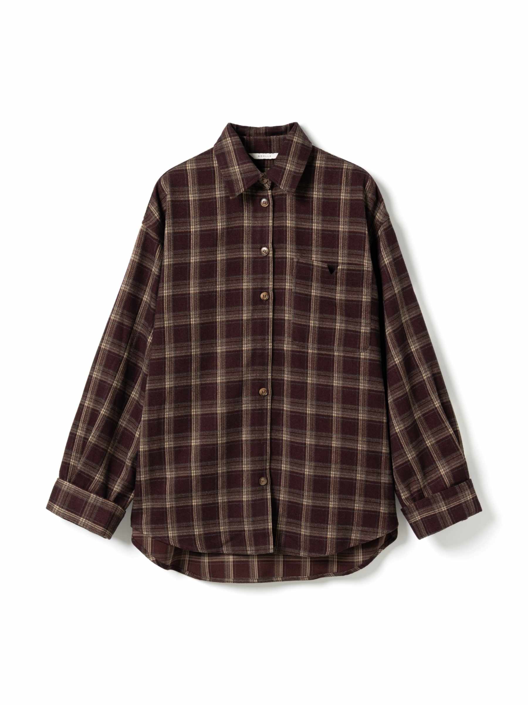 x6i9liaf3oopd6xwkzm8 Marlon Check Shirt - Bordeaux - Afbeelding 1